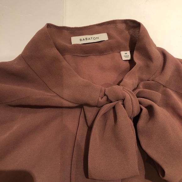 Aritzia Babaton Blouse toffee brown size M - Picture 7 of 10